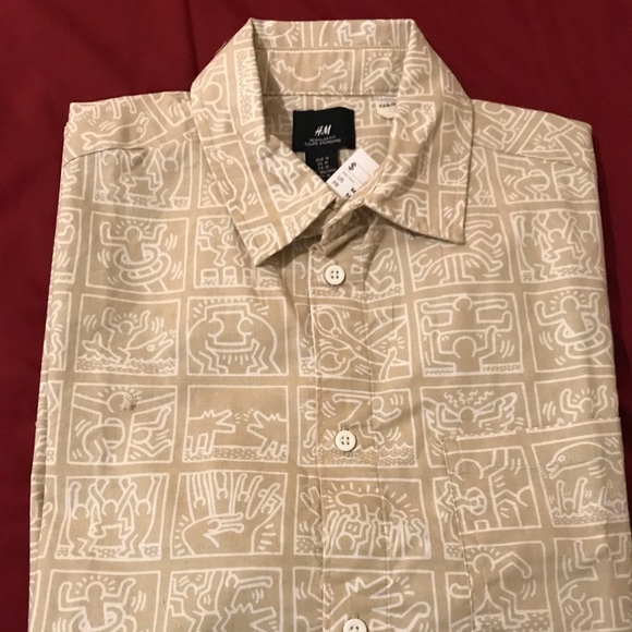 KEITH HARING Short Sleeve Button Down Shirts NEW With Tag XS, S, M, L, XL, XXL - Picture 8 of 8